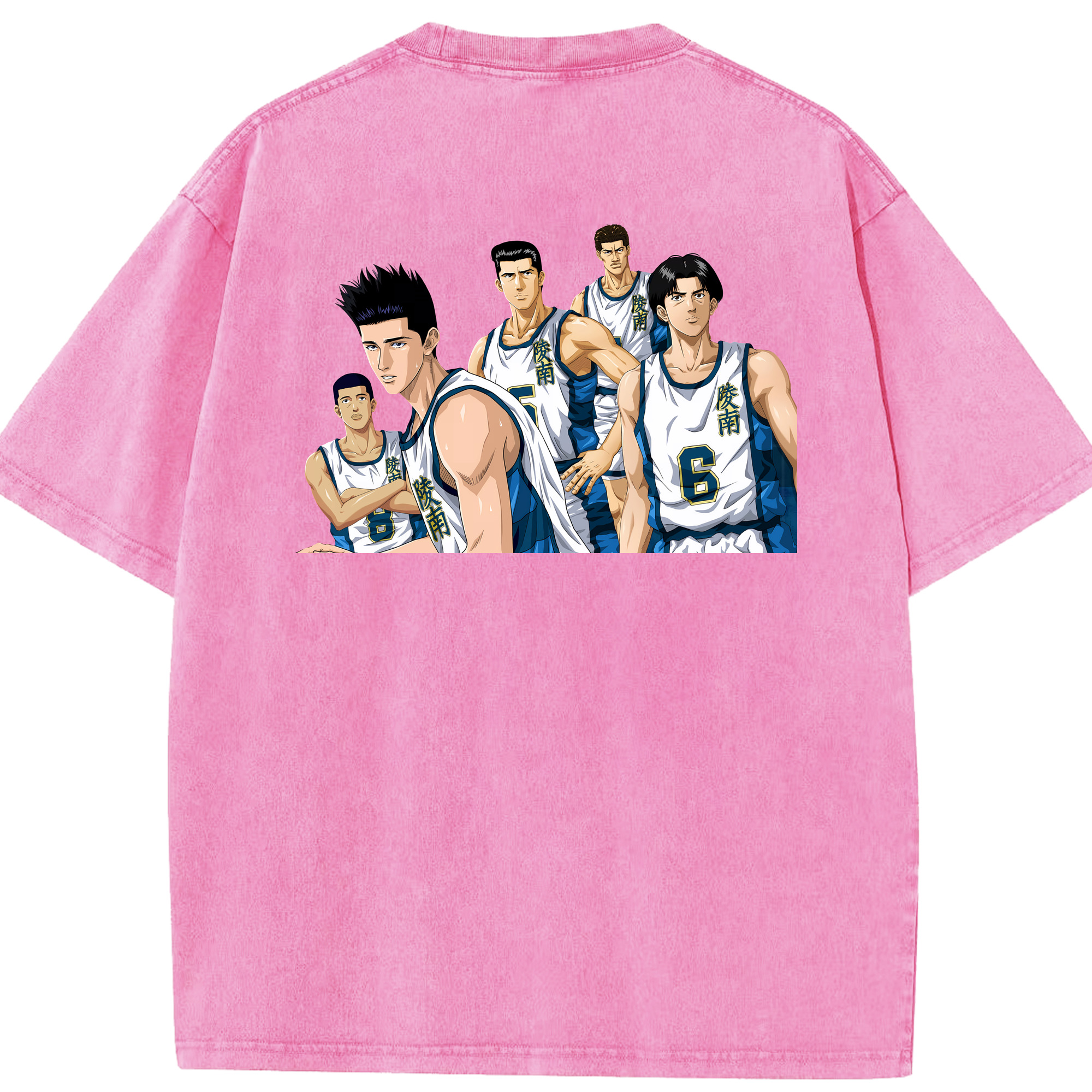 （画像用） SLAM DUNK／スラムダンク 綿100% ヴィンテージ風 半袖Tシャツ（背面プリント）